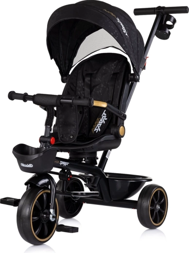 Children’s 2-in-1 Tricycle with Canopy CHIPOLINO Max Sport Noir