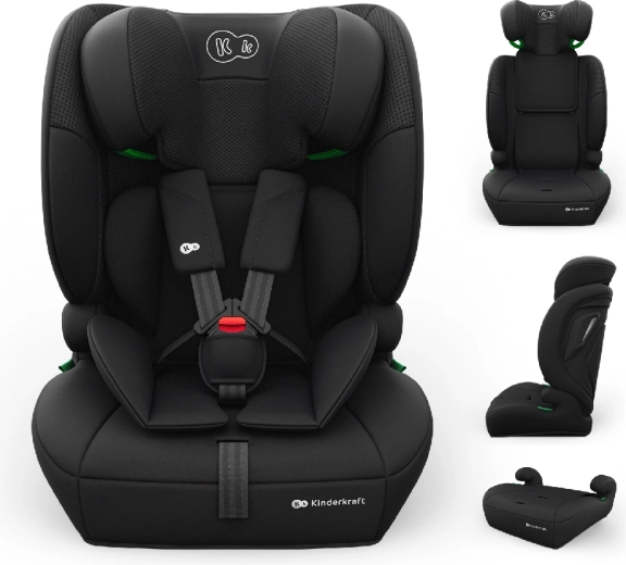 Kinderkraft Comfort Up 2 Plus i-Size turvatool 76–150 cm must