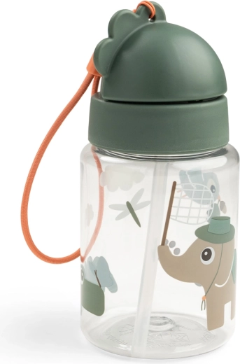 Done by Deer Tiny trails green straw bottle 280 ml