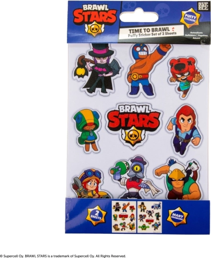 Brawl Stars 3D kleepsud – komplekt 2 lehte