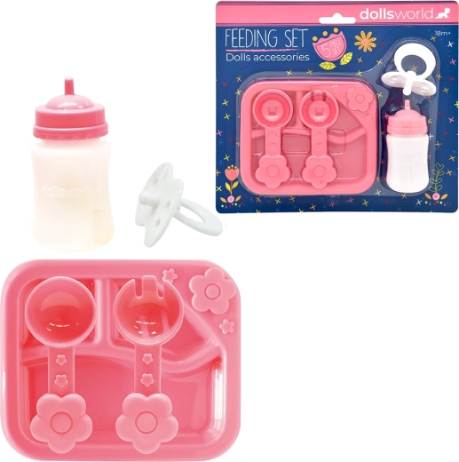 Dolls World accessory set for dolls – feeding and care