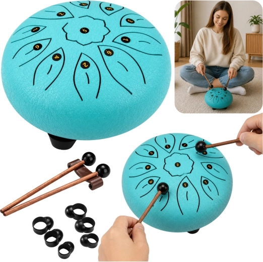 11 tooniga terasest keeletrumm meditatsiooniks, joogaks ja muusikateraapiaks