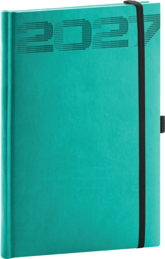 Notique nädalanädalane märkmik Aprint Top 2027 türkiissinine 15 × 21 cm