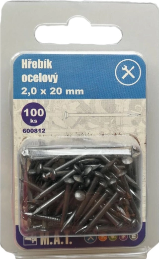 Steel nails 20 × 2.0 mm (100 pcs)