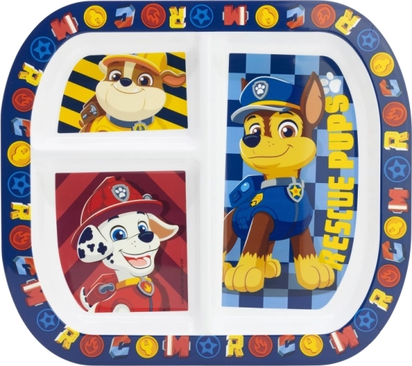 Paw Patrol laste taldrik lahtritega Boy Rescue Pups 22 cm