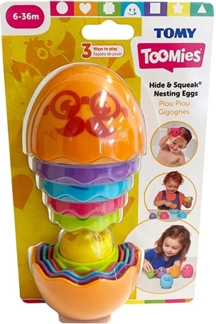 TOMY Toomies peida ja piiksu virnastatavad munad