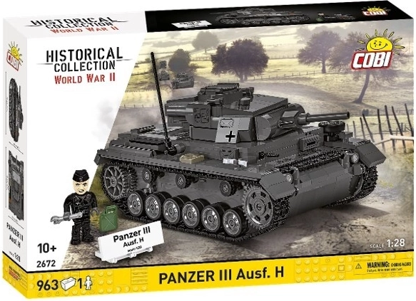 COBI Panzer III Ausf. H – ehituskomplekt 963 osaga (1:28)