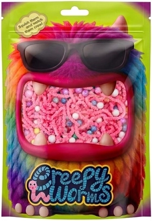 Stnux Creepy Worms pink sensory worms