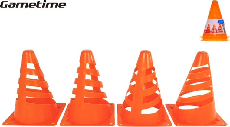 GAMETIME Set of Orange Sports Cones (4 pcs)