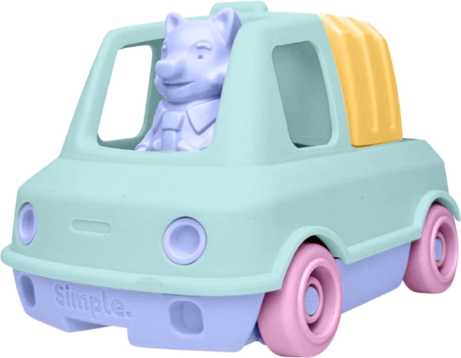 Mint garbage truck for sand and water Simple.