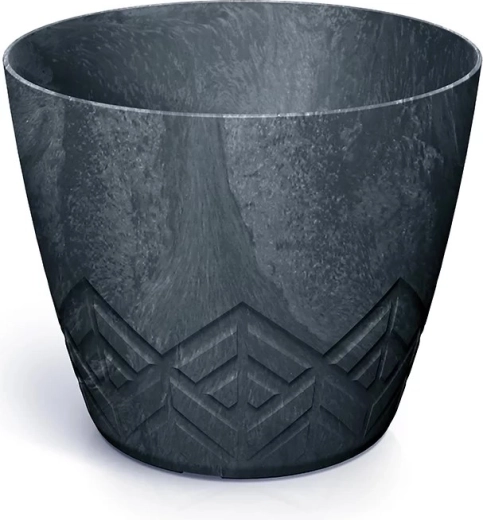 Betooniefektiga lillepott 13,8 cm, antratsiit