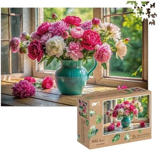 Milliwood wooden puzzle XXL Blooming Window 500 pieces