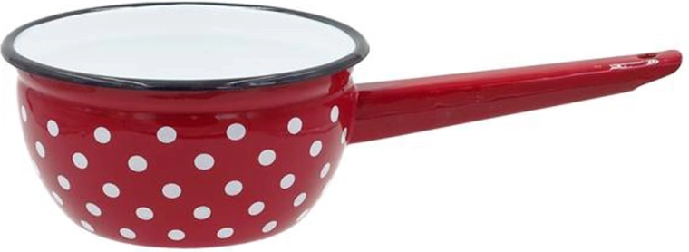 Emailitud kastrol 1,5 l, punaste täppidega