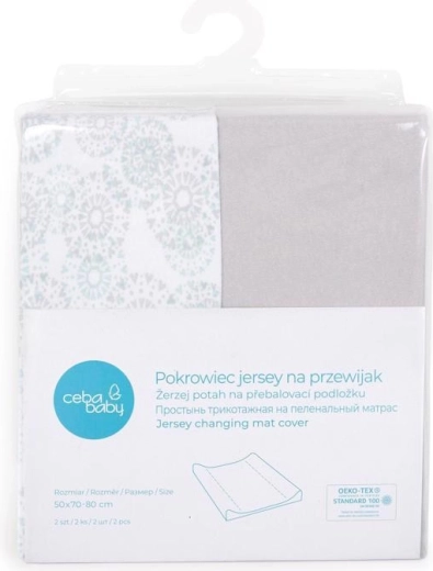 Ceba kate mähkimisaluse kate 50 × 70 cm (2 tk) light grey + dandy
