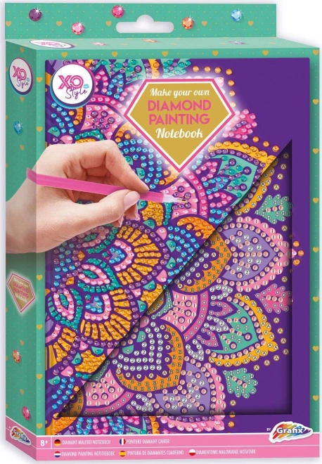 A5 Block Purple Mandala Diamond Painting