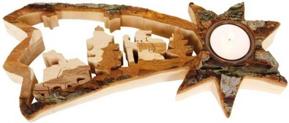 Christmas decoration tea light stand Shooting Star