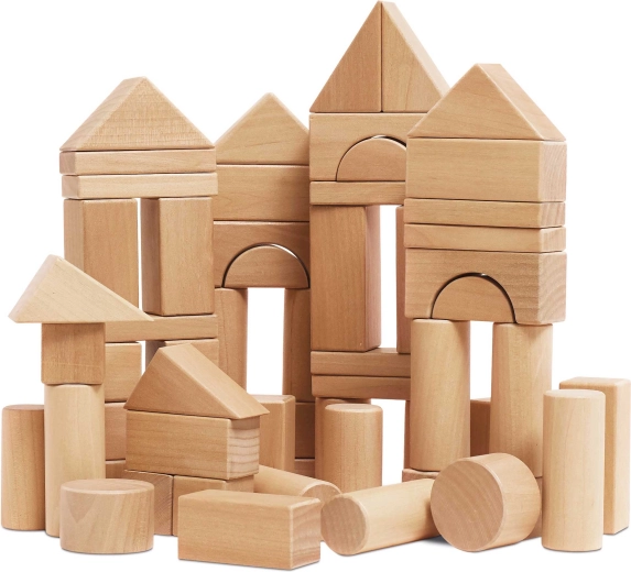 Le Toy Van looduslikud puidust klotsid 60 tk