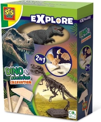 SES Creative Explore 2in1 dinosauruse fossiilide väljakaevamiskomplekt T-Rex