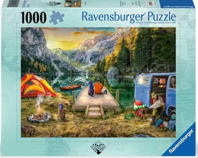 Ravensburger puzzle Peaceful Camping 1000 pieces