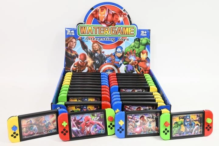 Pocket water game with hero theme