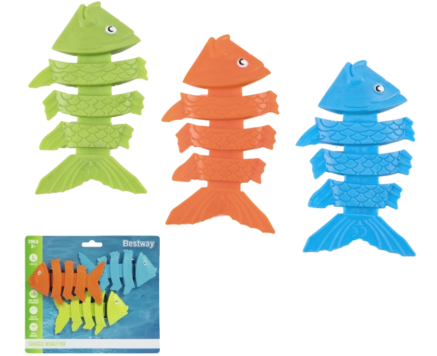 Bestway Squiggle Wiggle Diving Fish Toys - 3 pcs