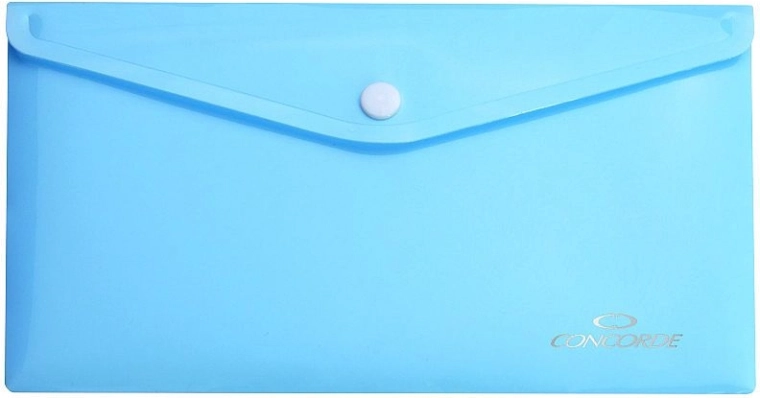 DL Concorde pastel blue document folders with snap fastener