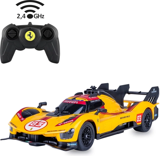 JAMARA Ferrari 499P-N83 1:24 Remote-Controlled Car, Yellow
