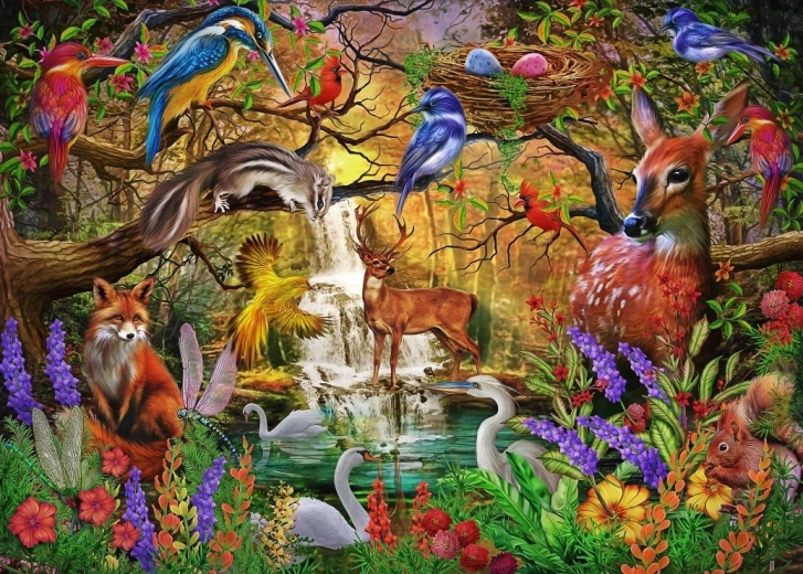 Puzzle Golden Forest 500 pieces BLUEBIRD