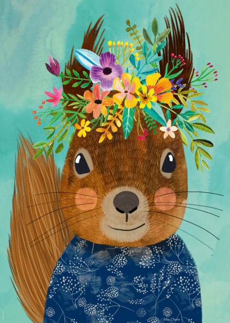 Pusle 1000 tükki Floral Friends – orav (Mia Charro)