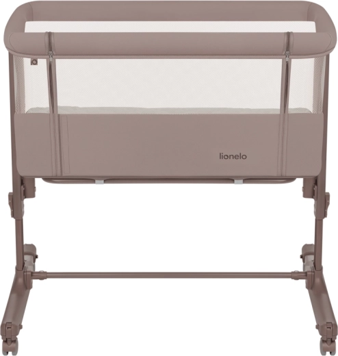 Lionelo Aurora 3v1 beebivoodi ja voodi kõrvale kinnitatav häll beige taupe
