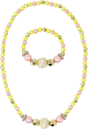 Pink Poppy kaelakee ja käevõru komplekt Lemon