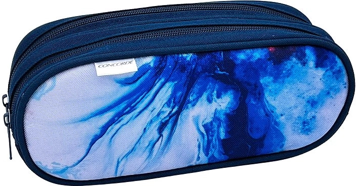 Concorde Marble Pencil Case with Two Zippers
