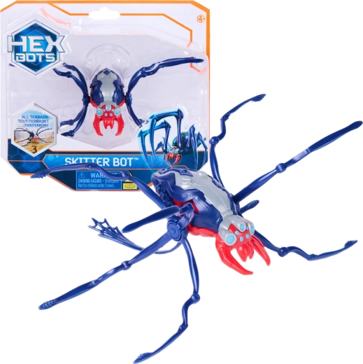 Spin Master Hex Bots Skitter Bot robotlik sinine ämblik – 1 tk