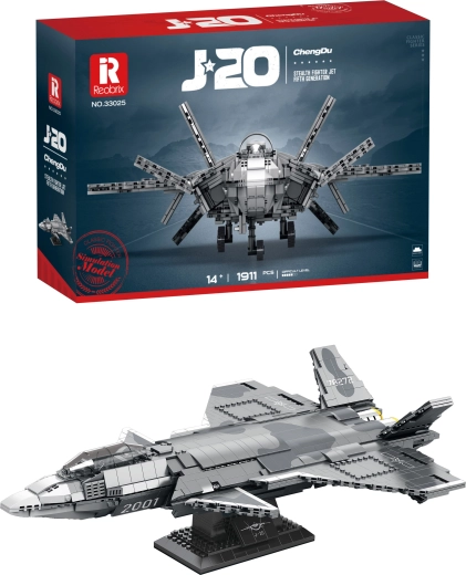 J-20 fighter hävitaja ehituskomplekt (1911 detaili)