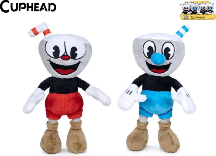 Pehmiskujud CUPHEAD ja MUGMAN 25 cm