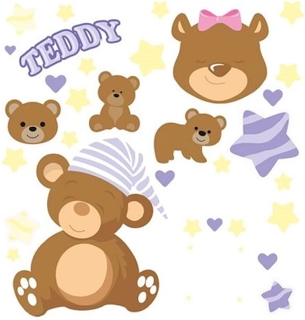 WIKORIA DTF Iron-On Transfers 15 × 20 Teddy