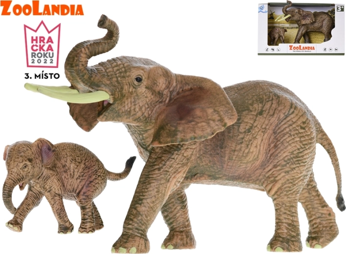 Zoolandia elevant koos pojaga – figuurid loomaaeda