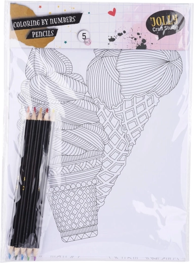 A4 Coloring Book Set with Double-Ended Pencils
