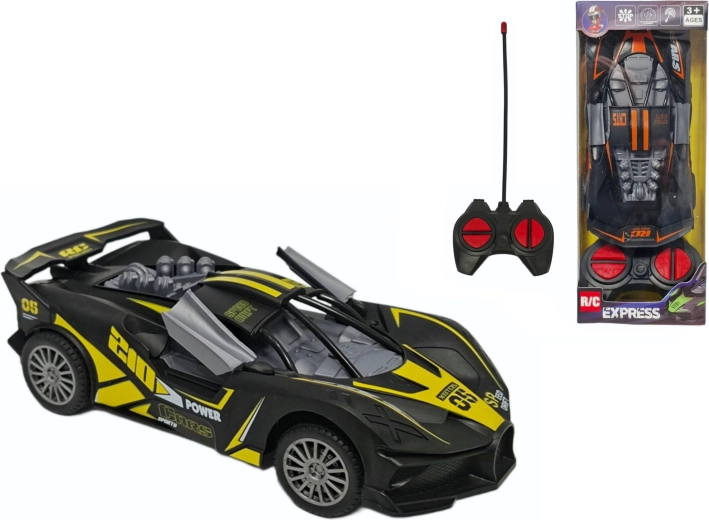 Kaugjuhtimisega sportauto avatavate ustega