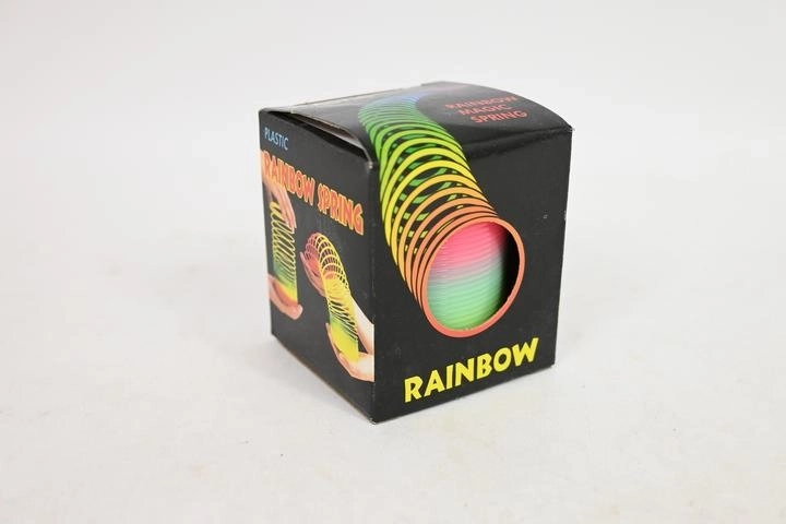 Rainbow slinky spring 5 cm in a box