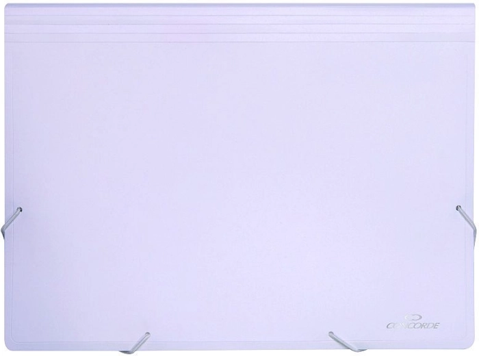 Elastic-band document folder A4, 13 pockets, white