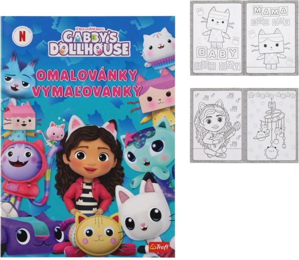 Värvimisraamat Gabby's Dollhouse 20 × 27,5 cm