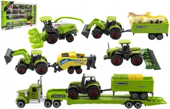 Põllumajandusmasinad loomakestega – farmikomplekt