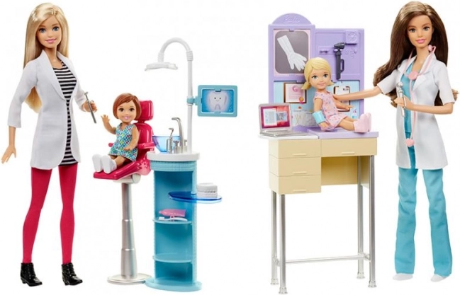 Barbie ametiteemaline mängukomplekt nukuga