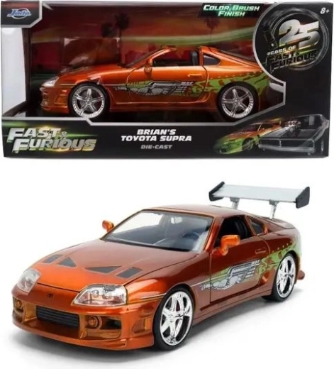 Jada Toys Toyota Supra 1995. aasta juubeliväljaanne filmist „Kiired ja vihased“ mõõtkavas 1:24