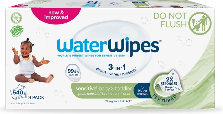 WaterWipes niisked salvrätikud Baby & Toddler 3v1 9×60 tk (540 tk)