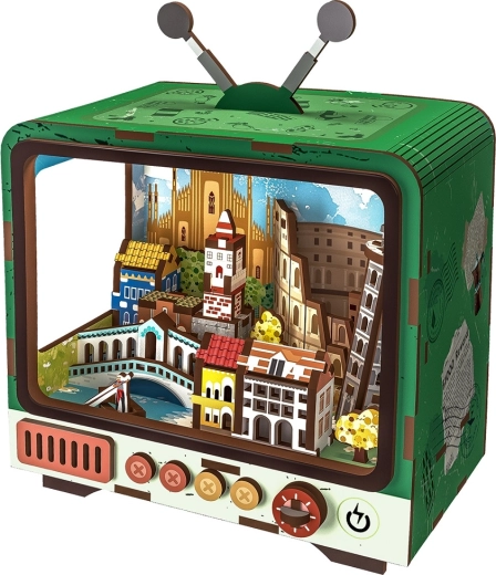 2Kids Toys 3D wooden model kit retro TV Venice