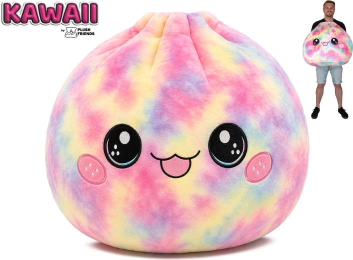 Vikerkaarevärviline plüüsist Bao pelmeenike 60 cm Plush Friends