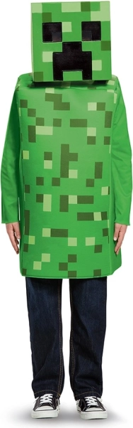 Minecraft Creeper costume for kids 7–8 years