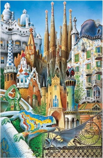 Educa minipusle Gaudí – kollaaž 1000 tükki
